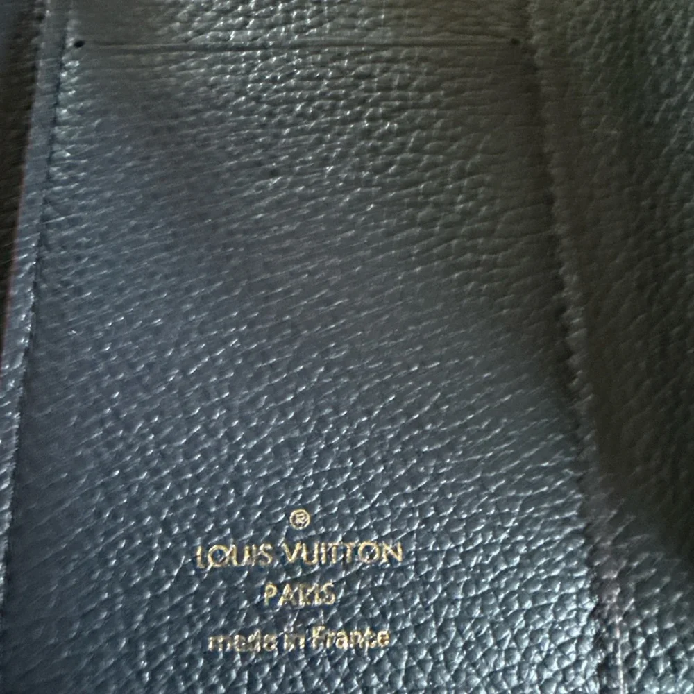 Louis Vuitton Victorine Wallet Monogram Empreinte Leather Navy Made in France - Picture 4 of 4